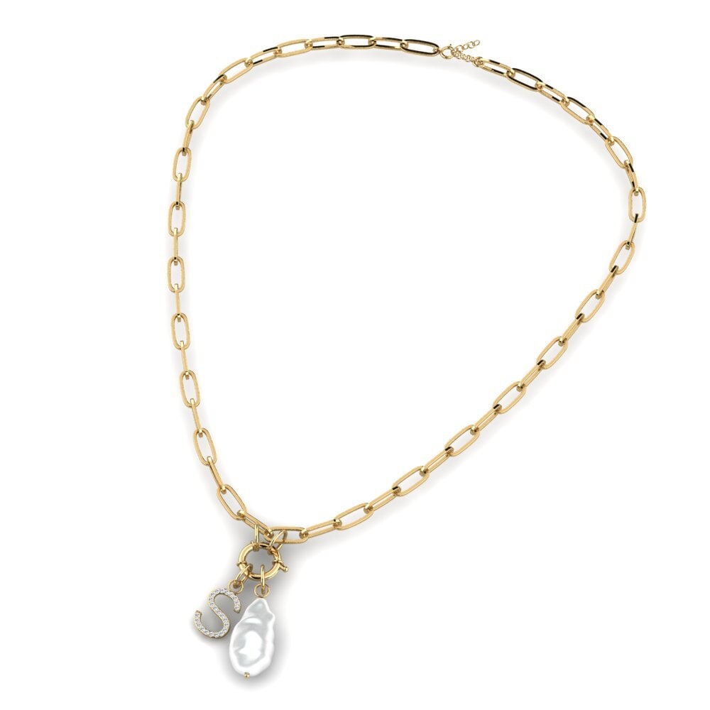 Lab Grown Diamond Paperclip Necklace Cypriote - S