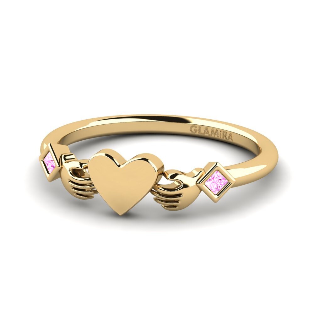 Princesa Zafiro Rosado Anillo Berlakons