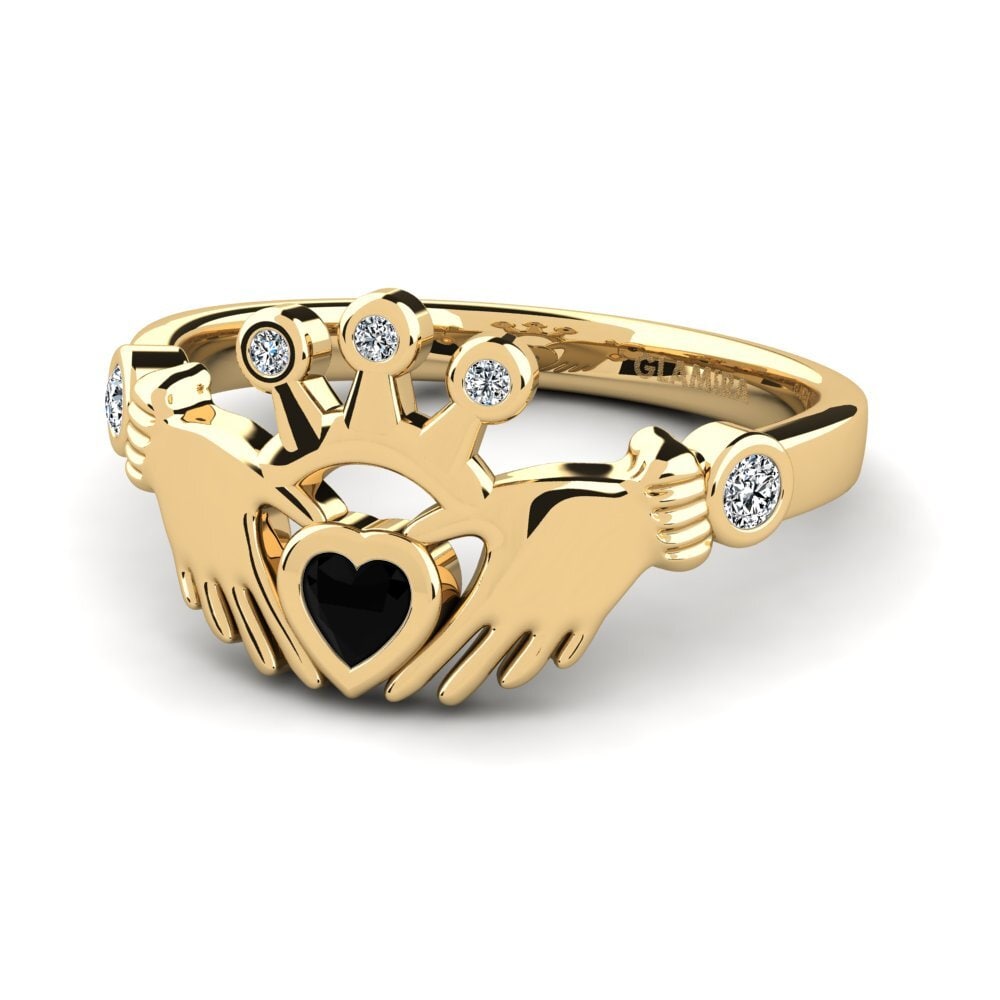Diamante Negro Anel Fdoda