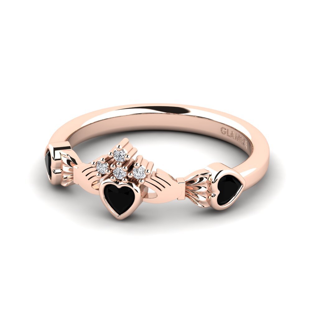 Diamante Negro Anel Hemun