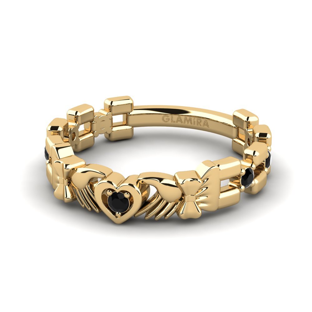 Diamante Negro Anel Iscin
