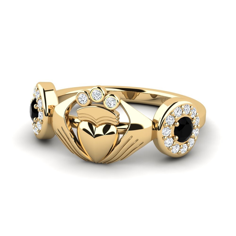 Diamante Negro Anel Lsendr