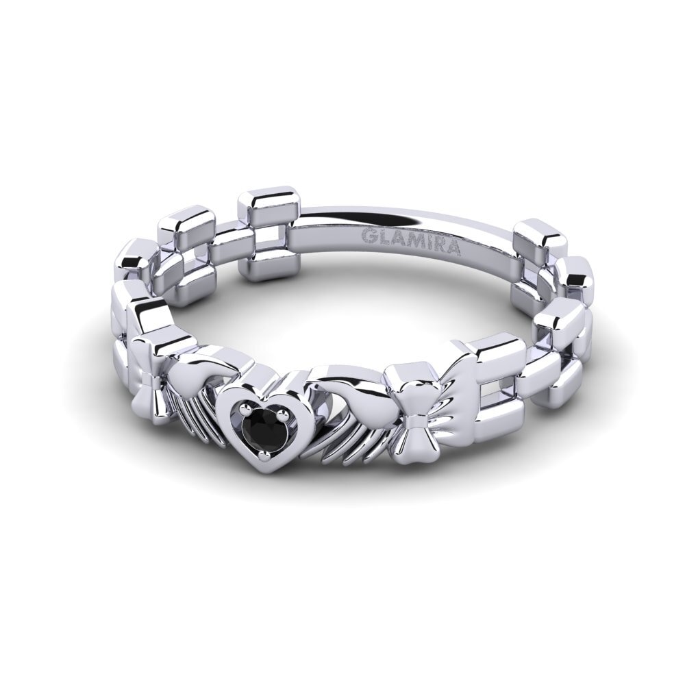 Diamante Negro Anel Menco