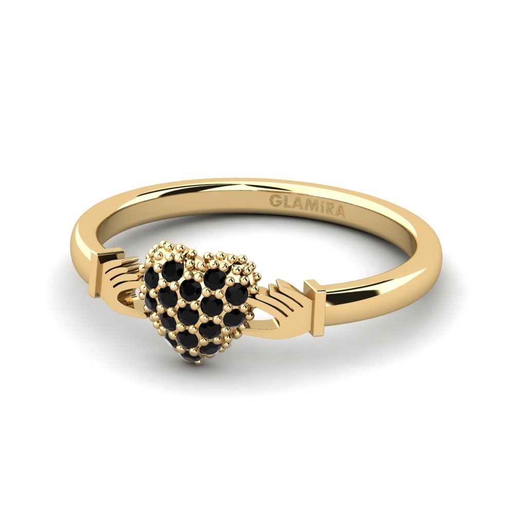 Diamante Negro Anel Micear