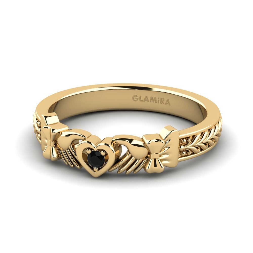 Diamante Negro Anel Mobain