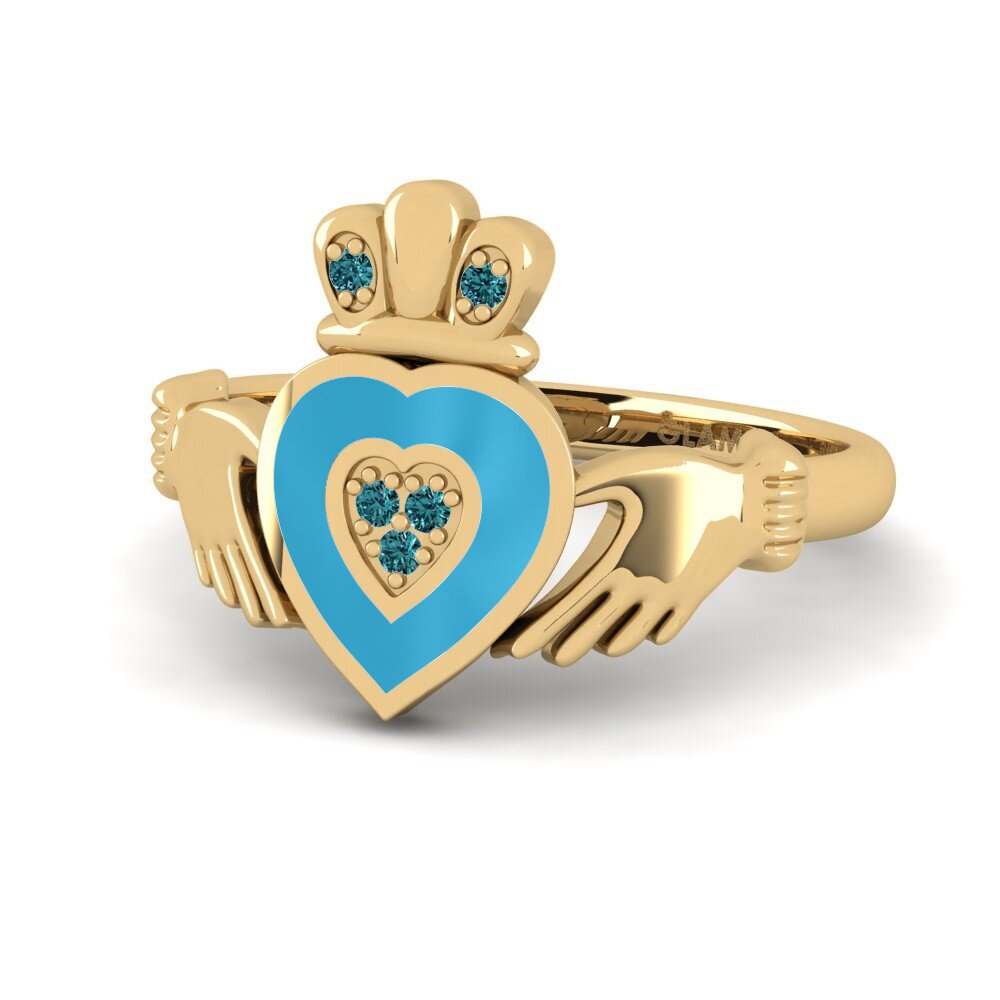 Blauer Diamant Ring Nycalc