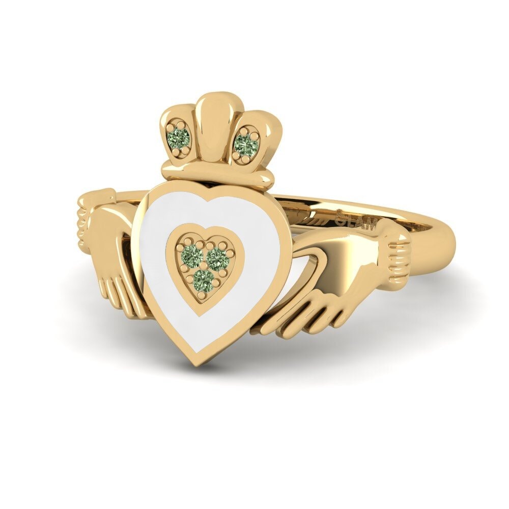 Grüner Diamant Ring Nycalc