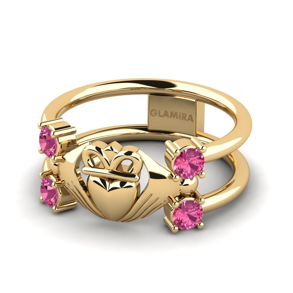 Rosa Turmalin Ring Ontige