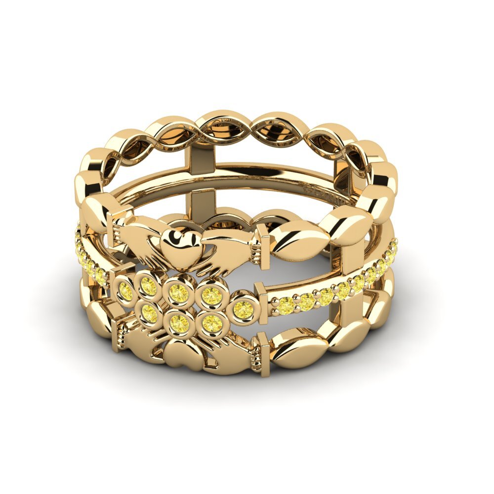 Gelber Saphir Ring Sandetep