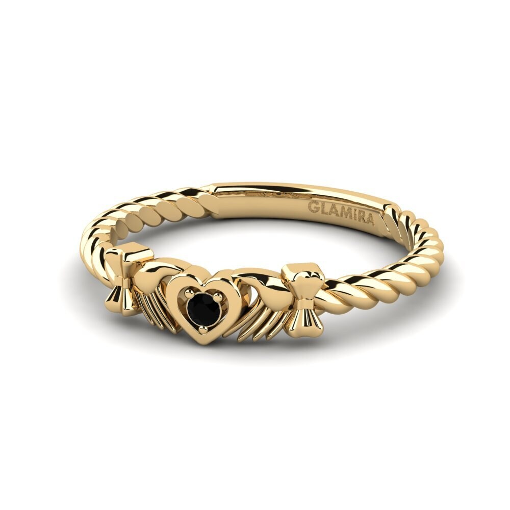 Diamante Negro Anel Urbac