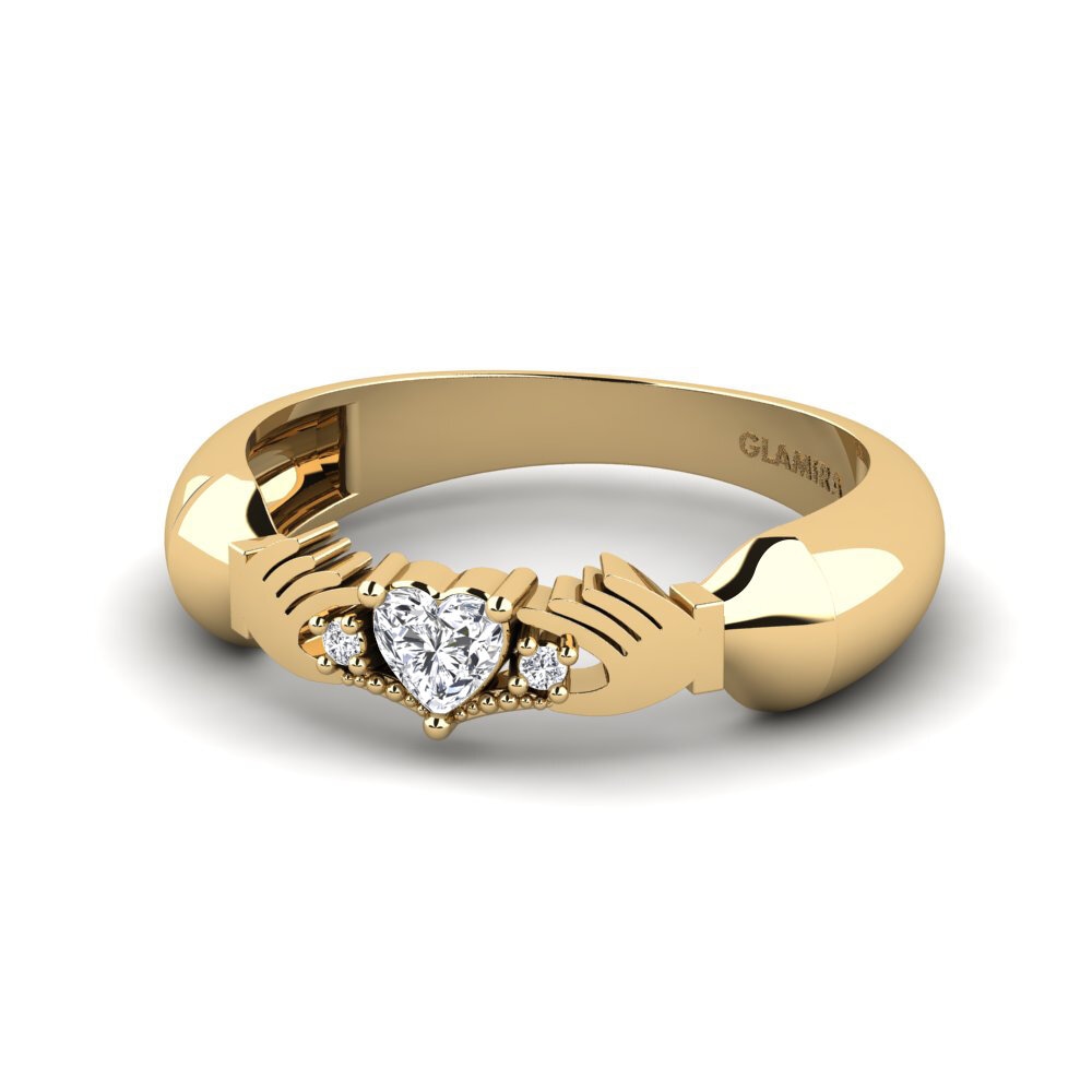 Diamante cultivado en laboratorio Anillo Wedryt