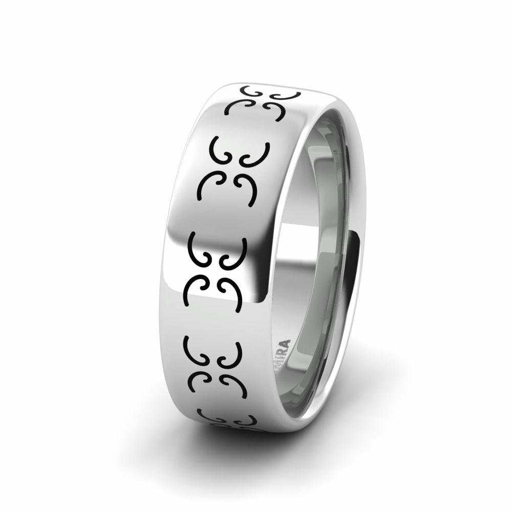 Vintage Men's Ring Cute Reality 8.0 mm