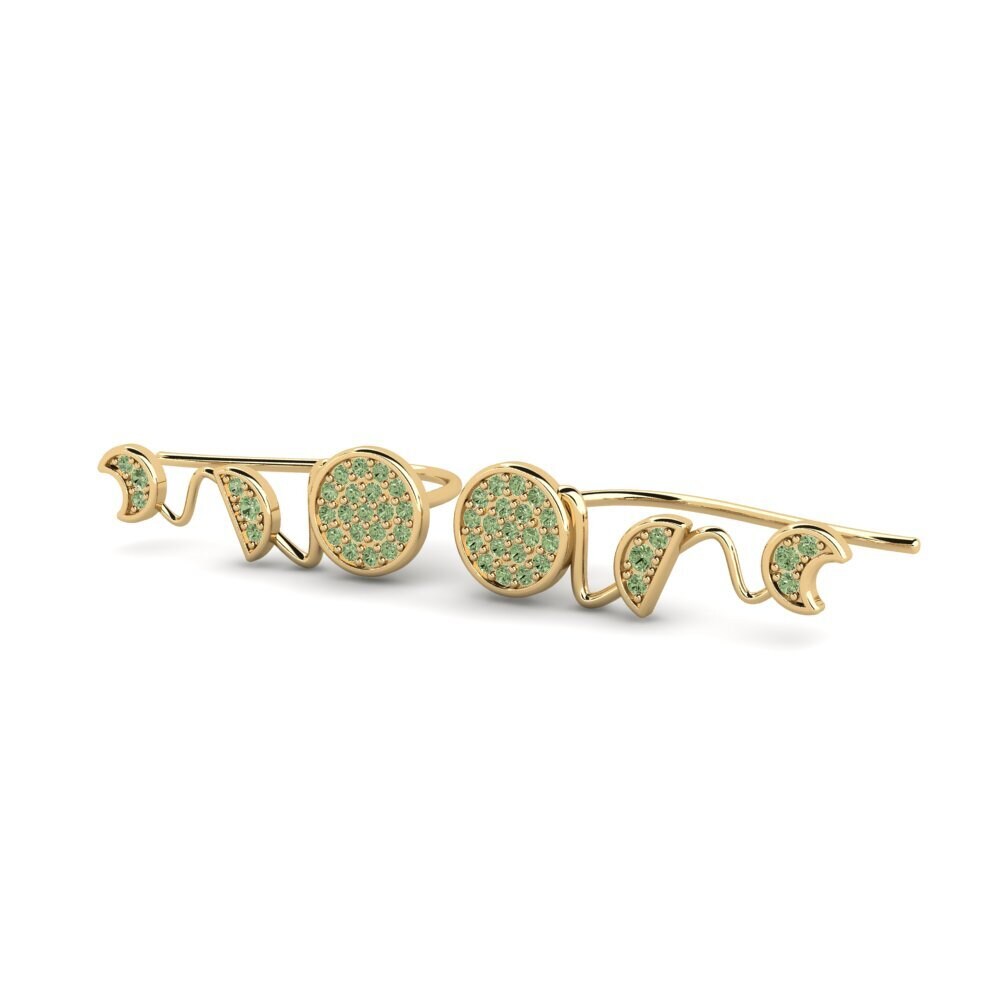 Diamant Vert Boucle d'oreille femme Amys
