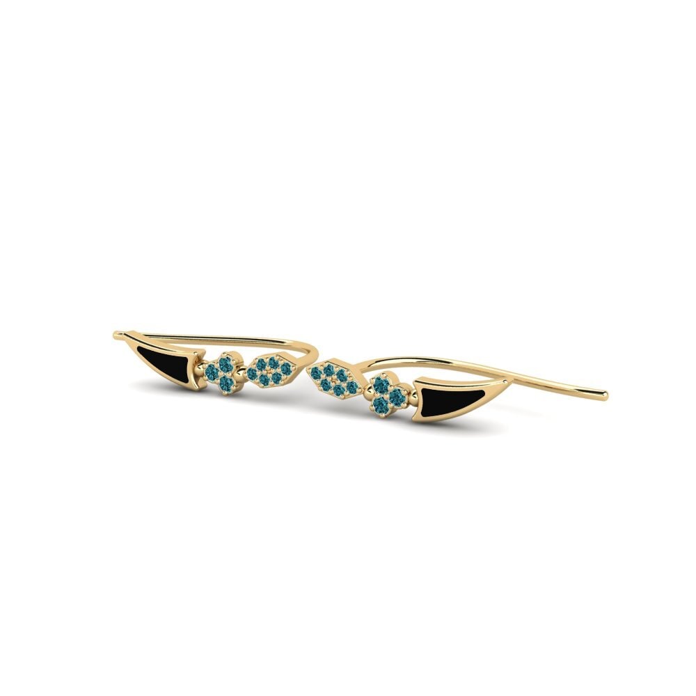 Blue Diamond Women's Earring Cyaba