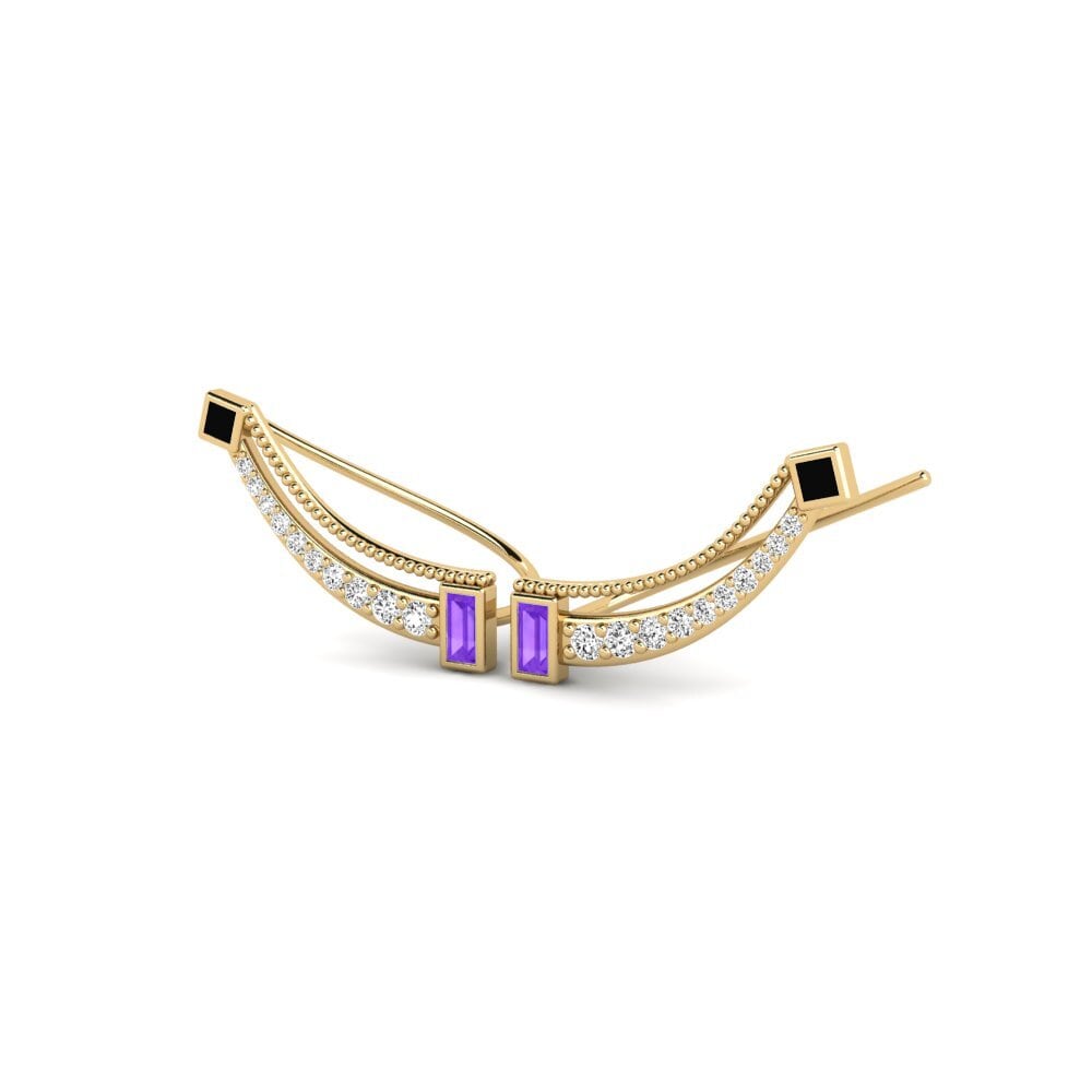 Ametista Brincos Feminino Darma