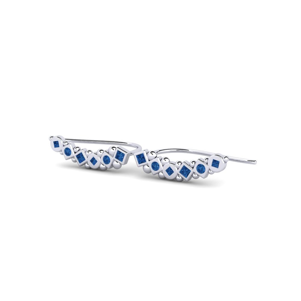 Mixed Dark Blue Zirconia Women's Earring Deota