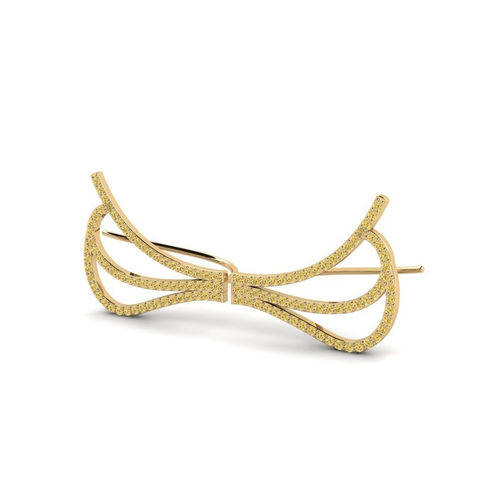 Yellow Diamond Women's Earring Dersit