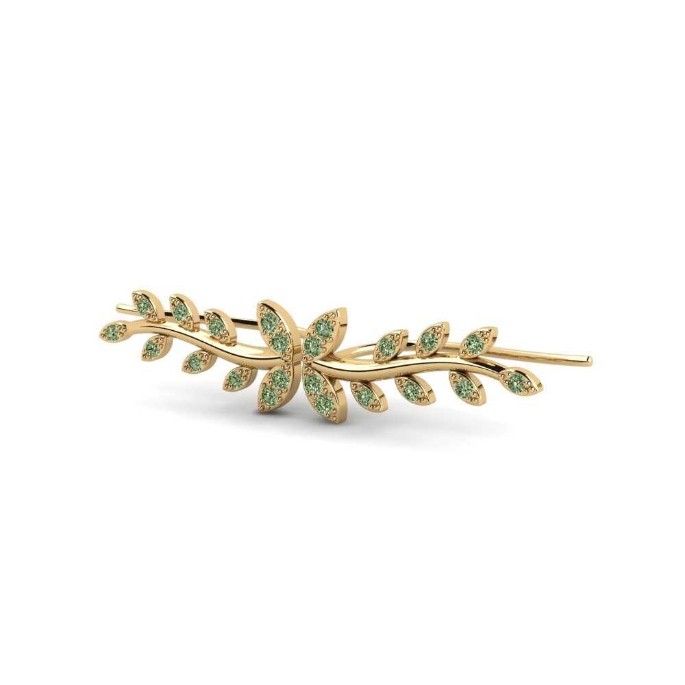 Diamant Vert Boucle d'oreille femme Dynn