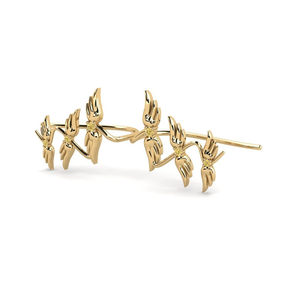 Yellow Diamond Women's Earring Ejacr