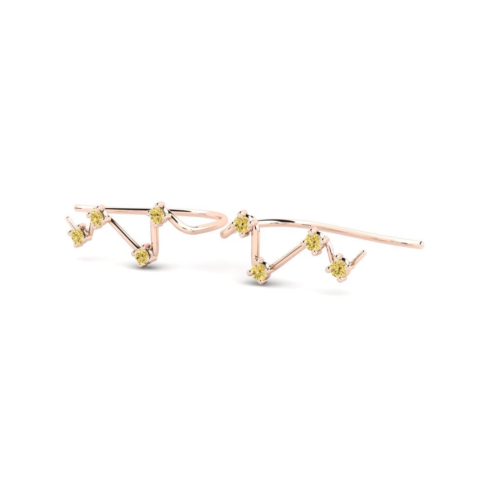 Yellow Diamond Women's Earring Elkie