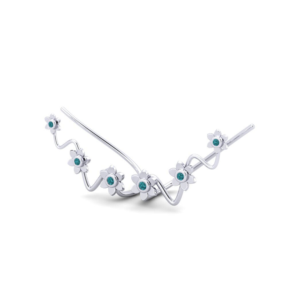 Blue Diamond Women's Earring Eodo