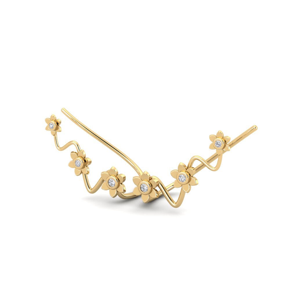 14k Oro Amarillo Pendiente de mujer Eodo