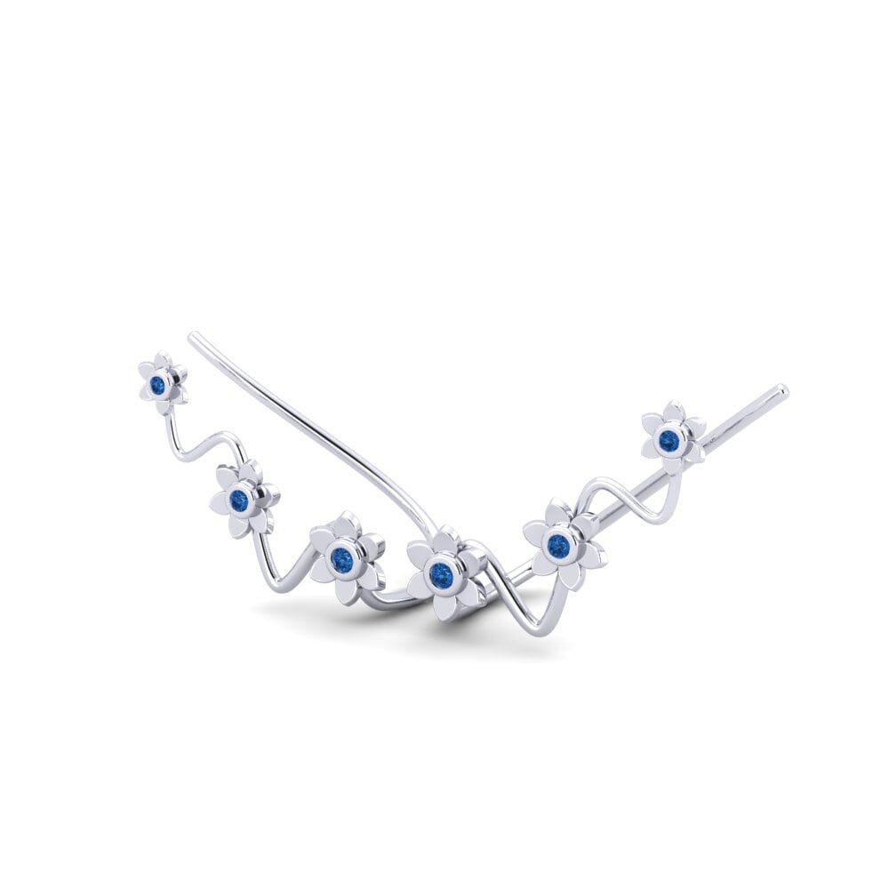 Dark Blue Zirconia Women's Earring Eodo