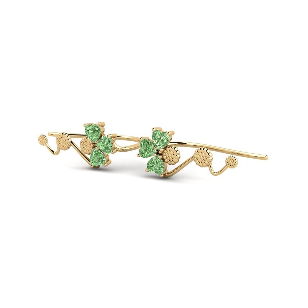 Diamant Vert Boucle d'oreille femme Epieli