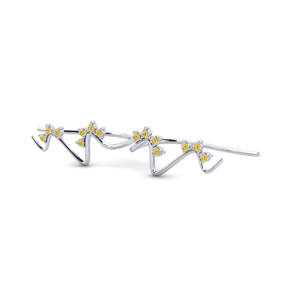 Yellow Diamond Women's Earring Fromaskus