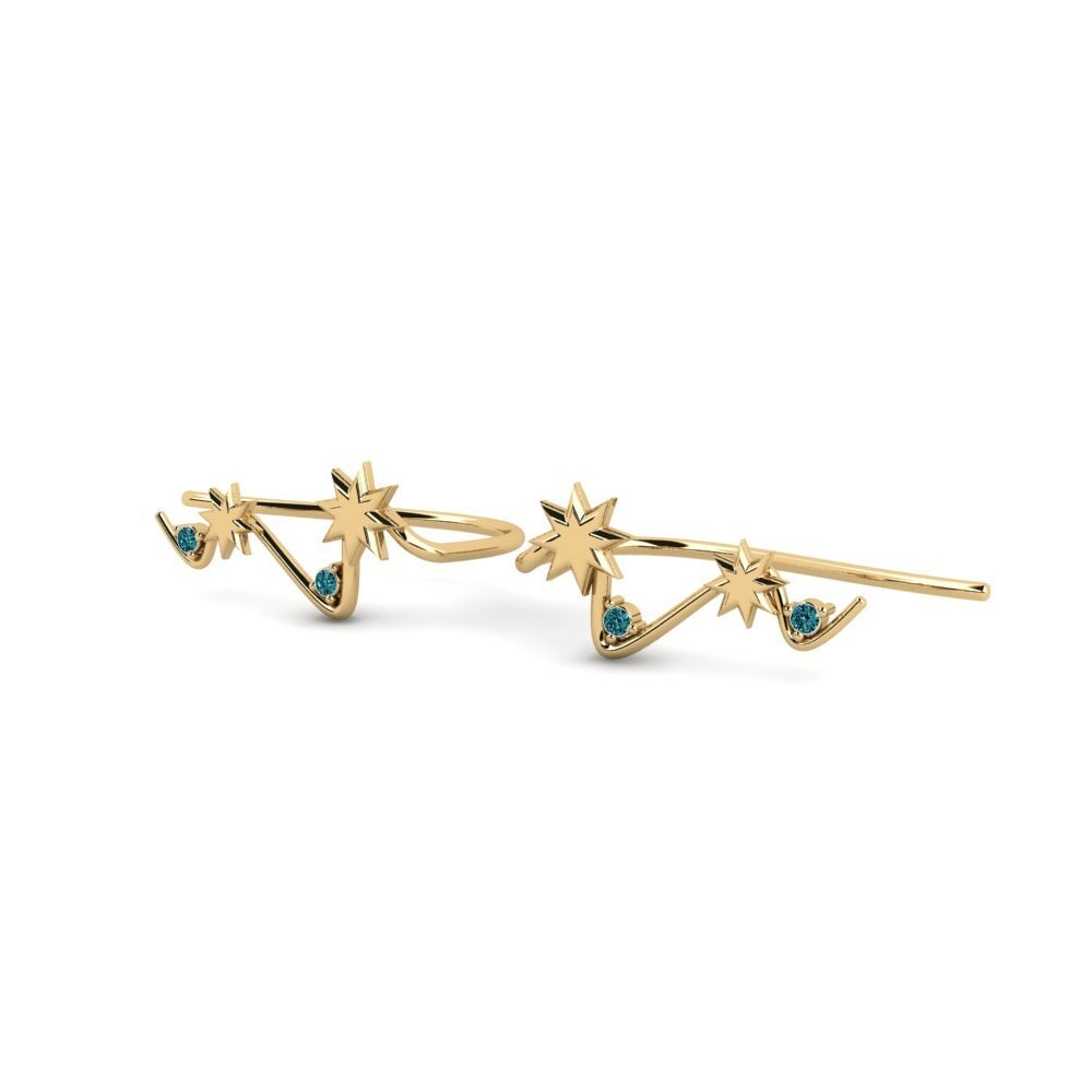 Blue Diamond Women's Earring Gelanyon