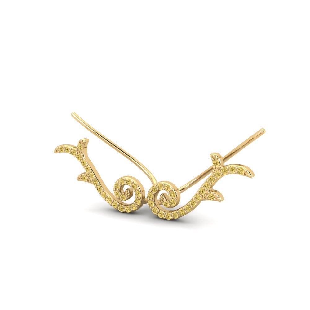 Yellow Diamond Women's Earring Hacta