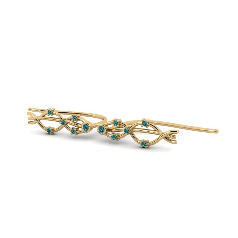 Blue Diamond Women's Earring Lemeld