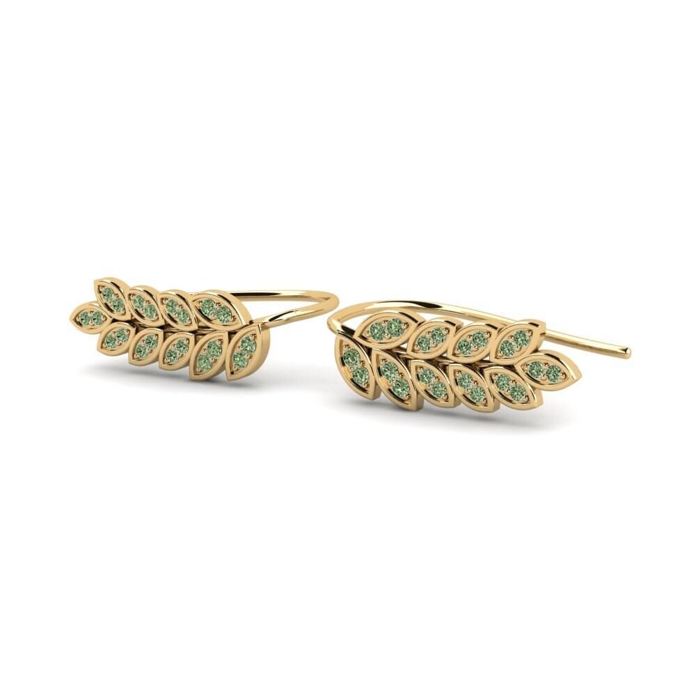 Diamant Vert Boucle d'oreille femme Namela