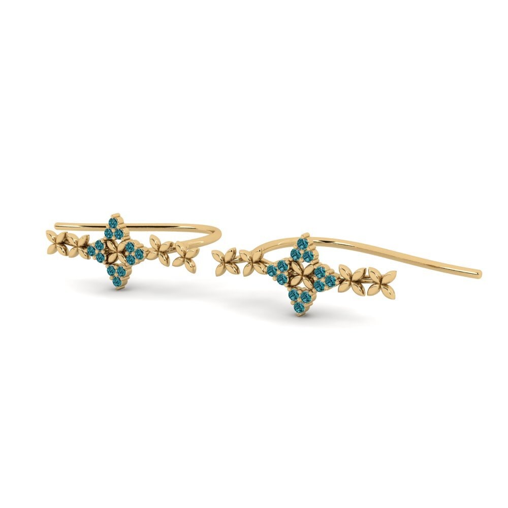 Blue Diamond Women's Earring Nameto
