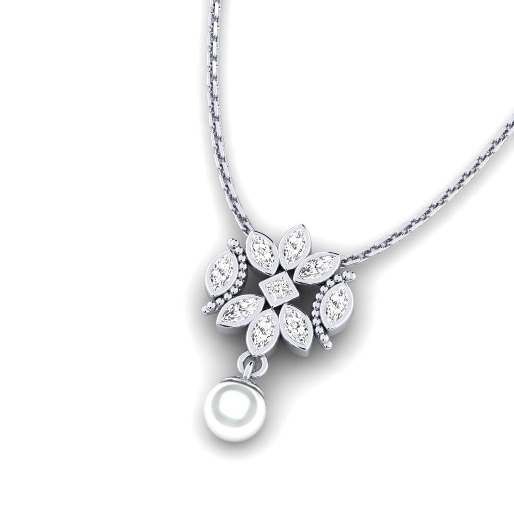 Princess White sapphire Women's Pendant Miless