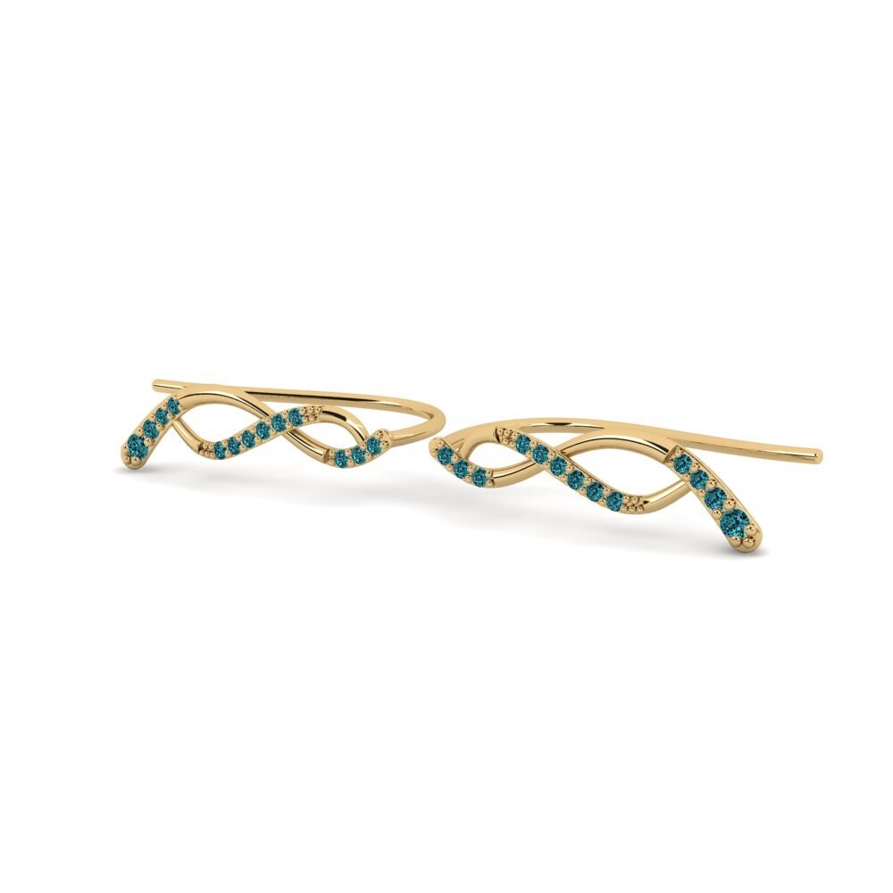 Blue Diamond Women's Earring Noded