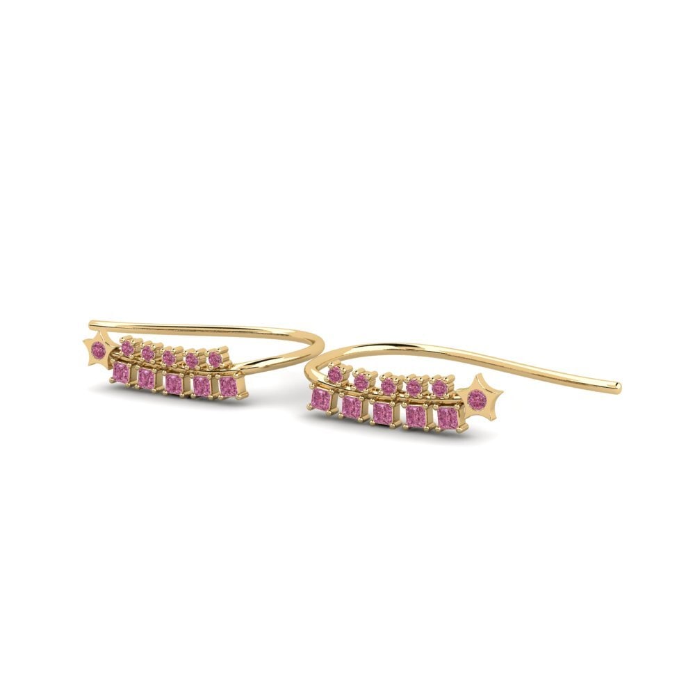 Mixed Rhodolite Garnet Women's Earring Nunnin