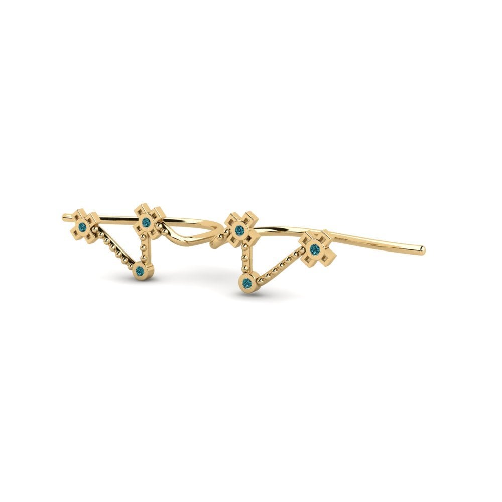 Blue Diamond Women's Earring Onop