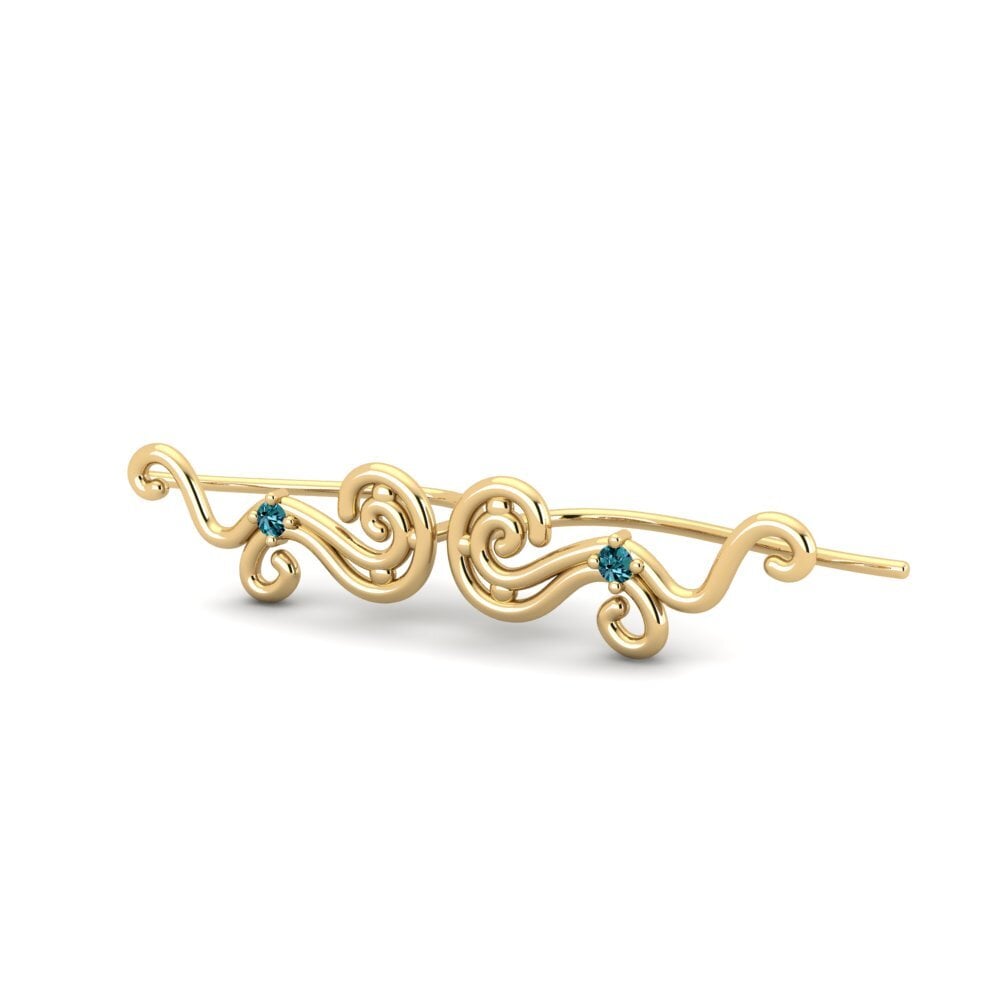 Blue Diamond Women's Earring Ovit