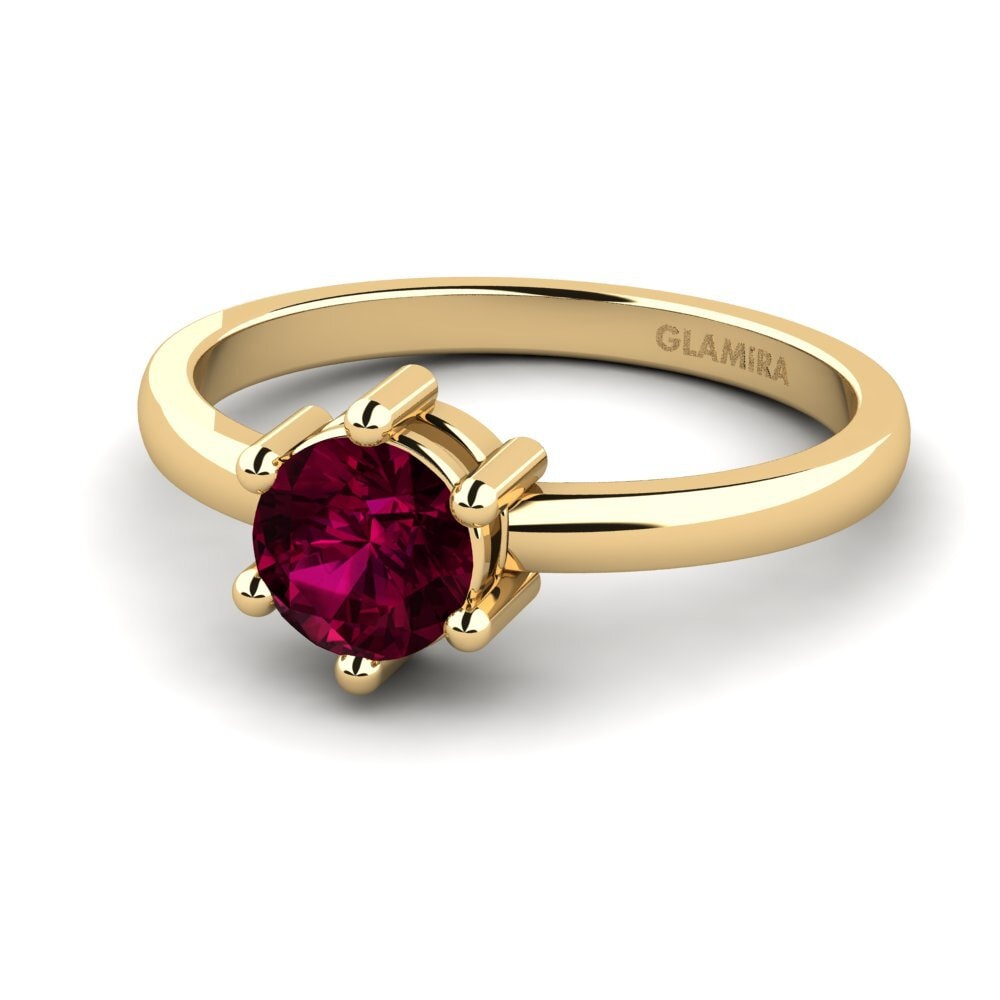 Rhodolite Garnet Stackable Ring Equa - A
