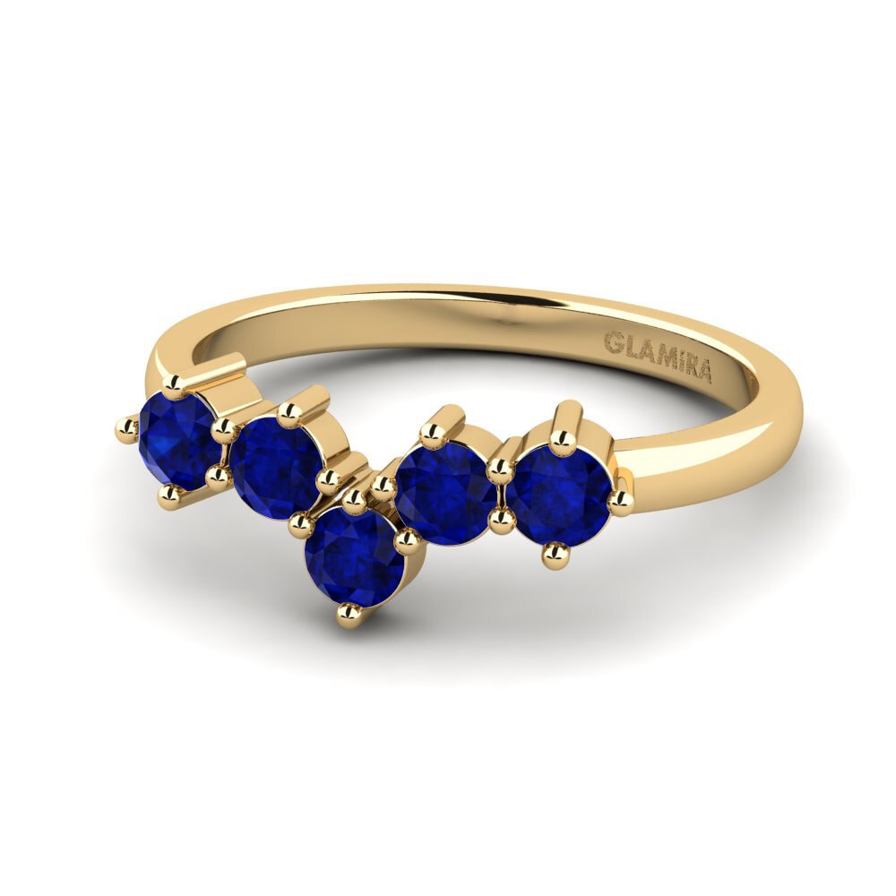 Saphir Stapelbarer Ring Equa - B