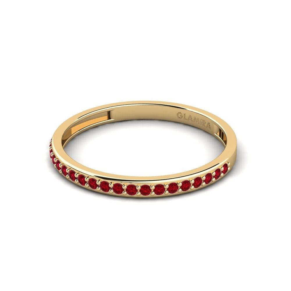 Circonita Roja Anillo Fendr - B