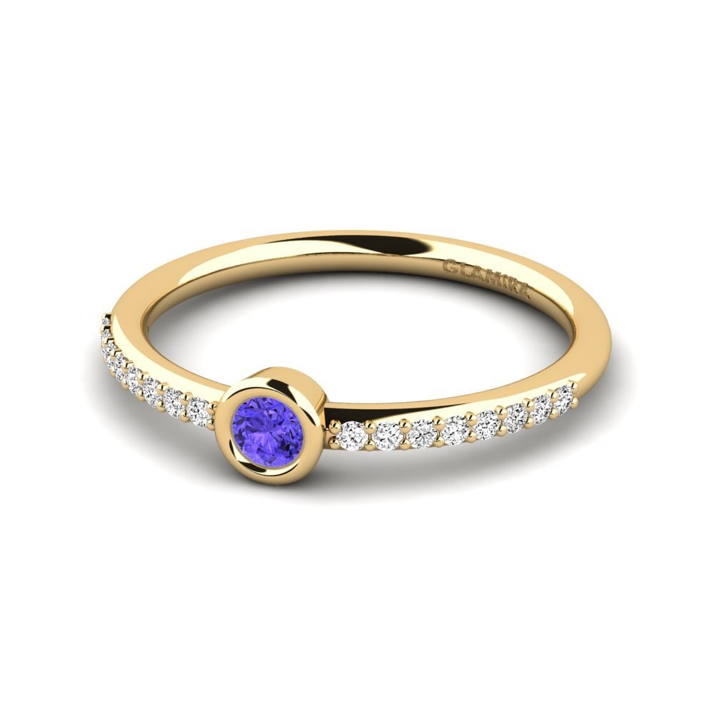 Tanzanita Anillo apilable Gend - A