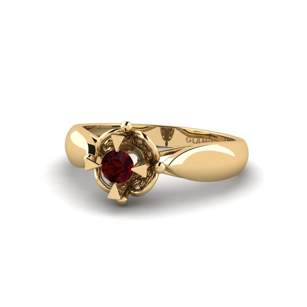 Garnet Stackable Ring Gobs - A