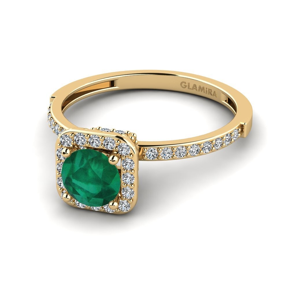 Emerald Engagement Ring Grede - A