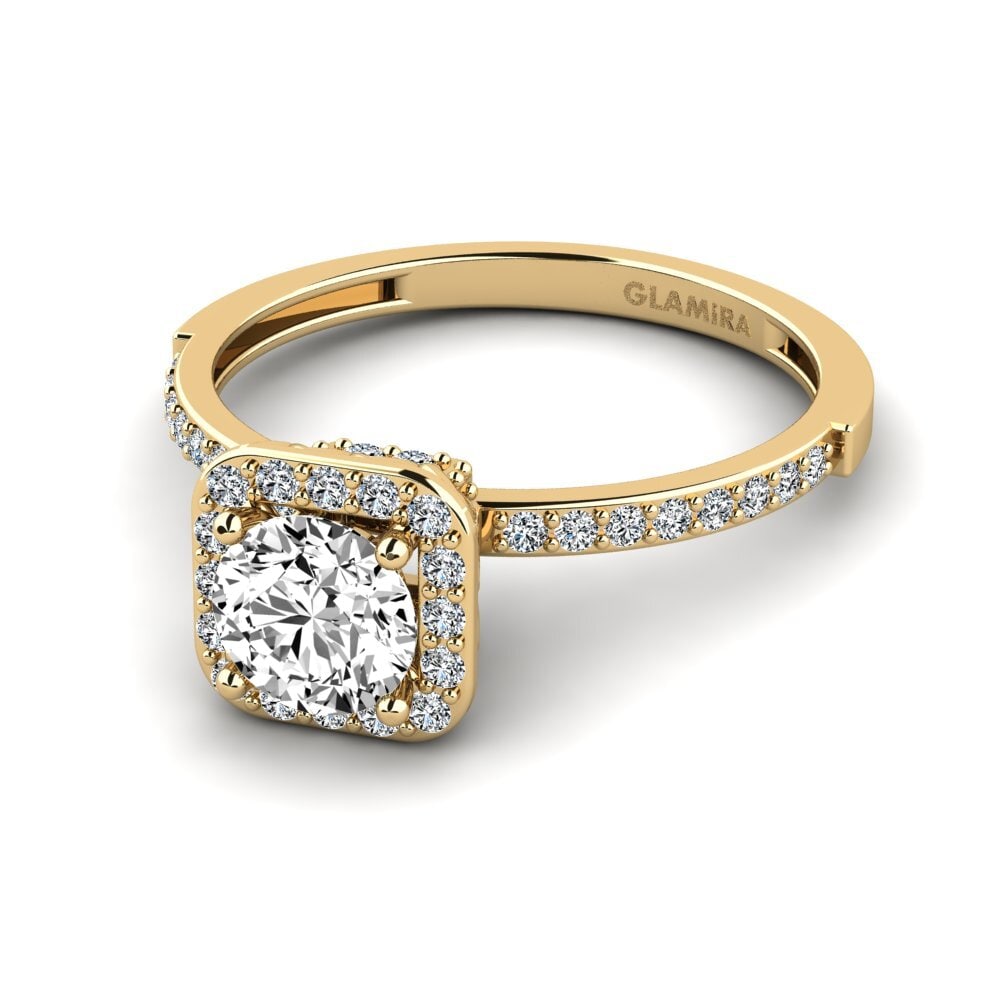 Moissanite Engagement Ring Grede - A
