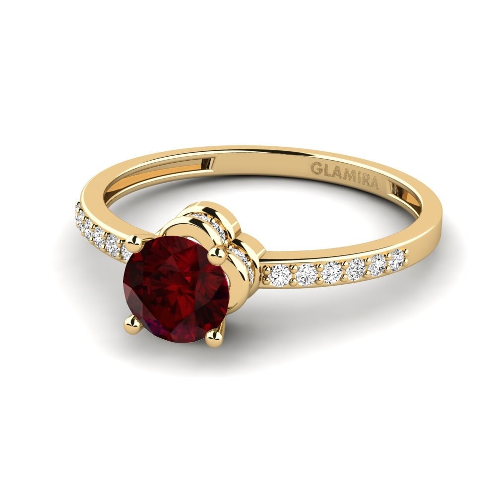 Garnet Engagement Ring Htingi - A