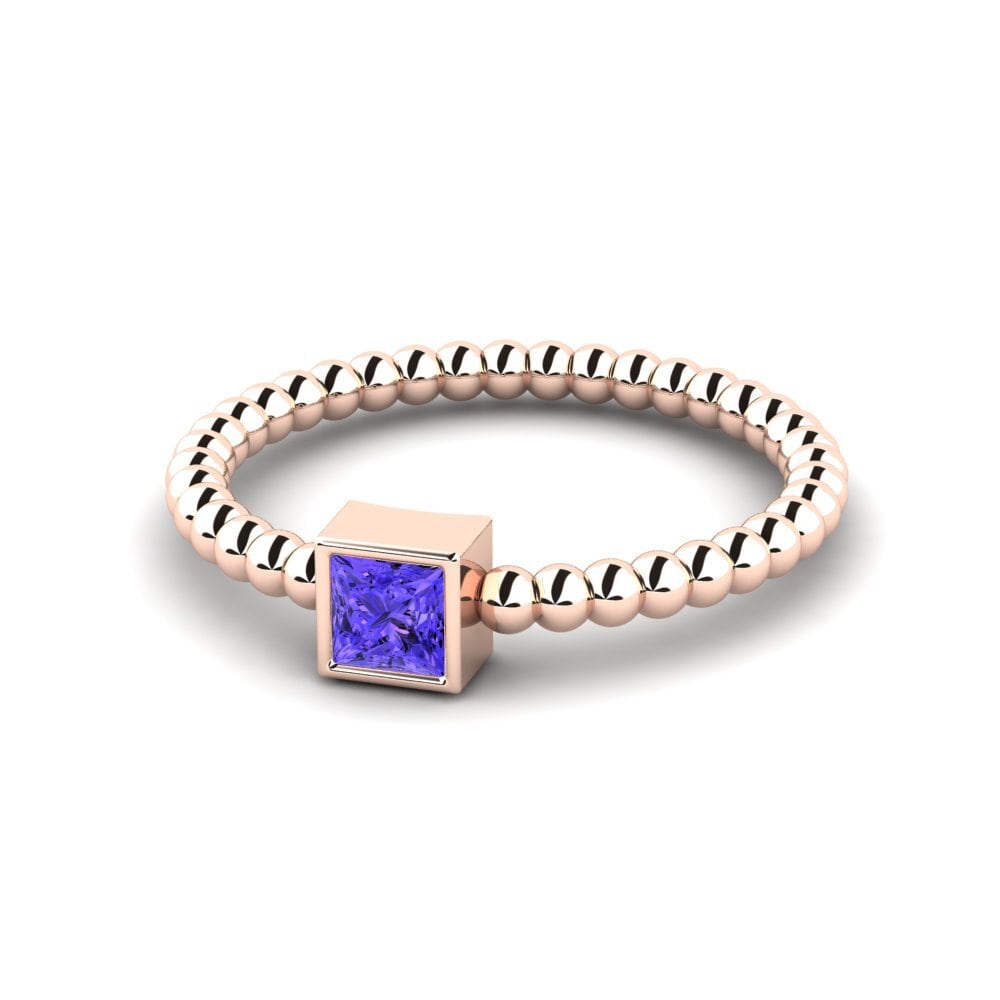 Tanzanita Anillo apilable Inglith - A
