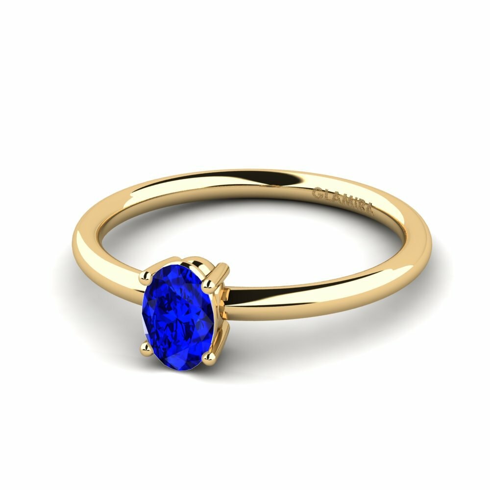 Sapphire (Lab Created) Stackable Ring Jofor - B