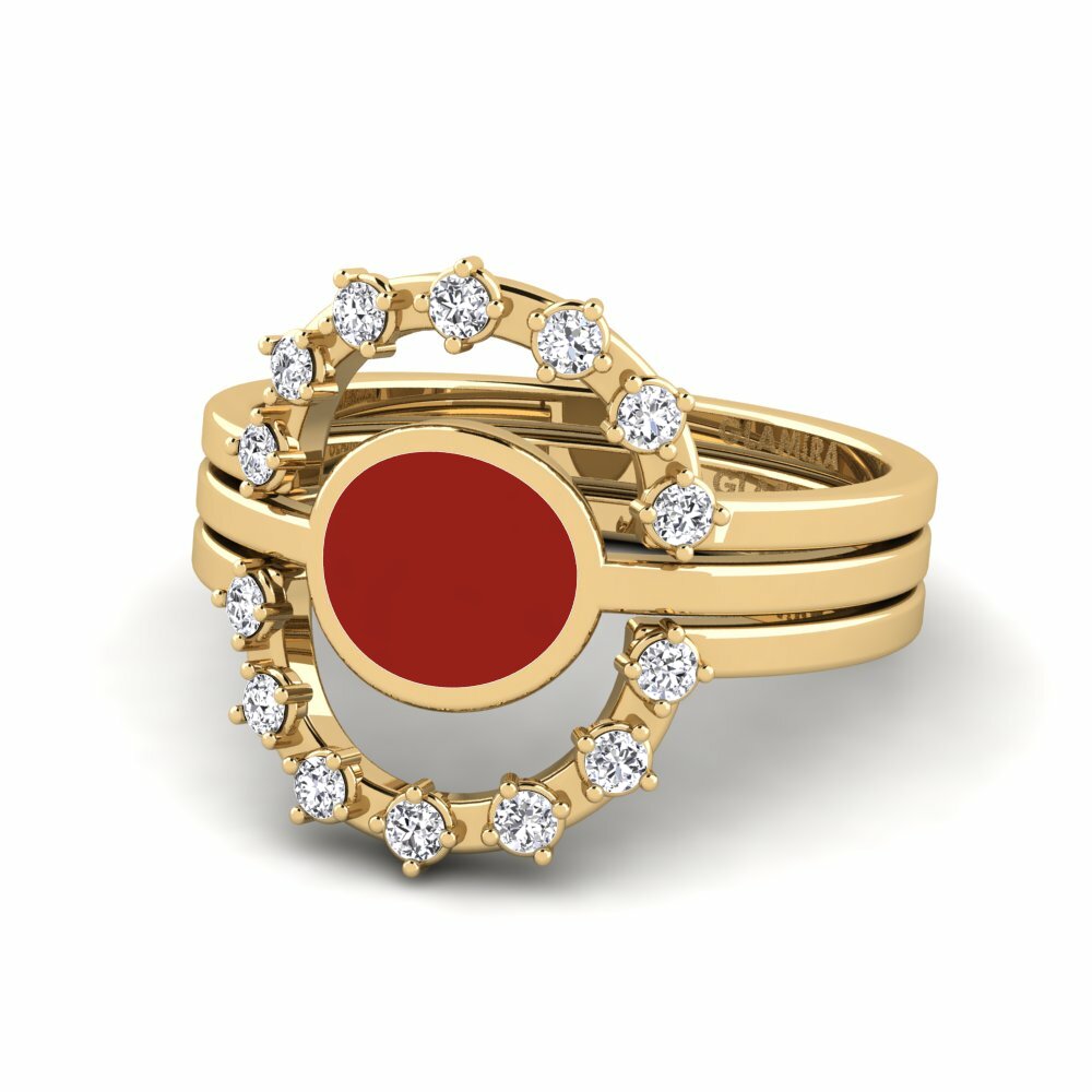 Bagues Diamant De Synthèse Stackable